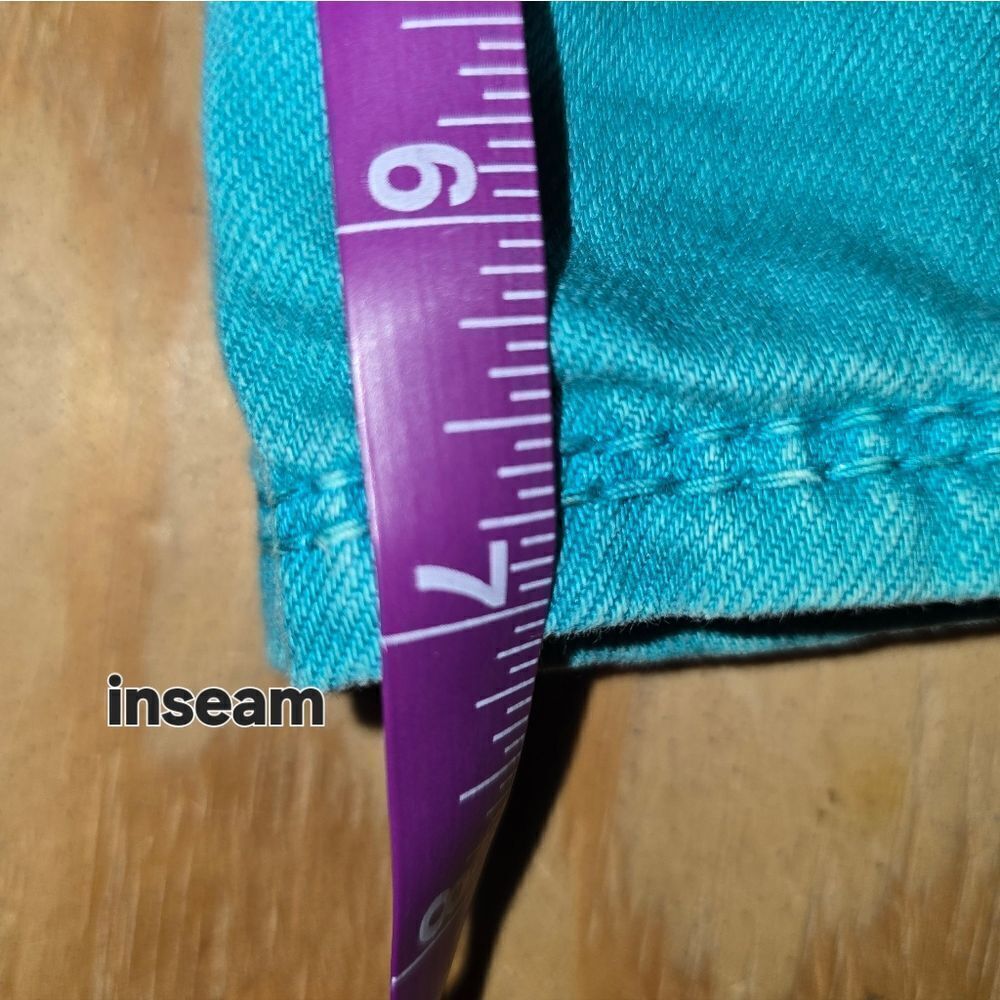 Silver Jeans Suki Teal Shorts Size 18 (JEA51) - Picture 10 of 10